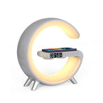 Bluetooth speaker LED lamp glowing with ambient light