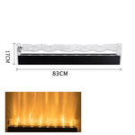 Installation guide and size chart for LED wave wall lamp