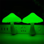 Cute mushroom design plug-in night light for home and bedroom decor