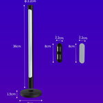 Dual RGB lights pulsing with music rhythm in bedroom
