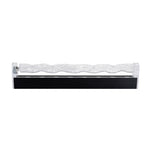 Dynamic water wave LED wall light glowing in dark room