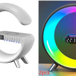 G shaped LED lamp with adjustable brightness settings for bedroom