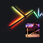 Modern splicing LED desk lamp with artistic graffiti style lighting